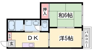 ルシエール平野C棟の物件間取画像